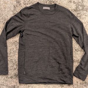 Icebreaker Men's Charcoal Long Sleeve Sweatshirt